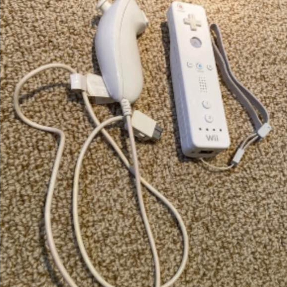Nintendo White Wii Remote and Nunchuk